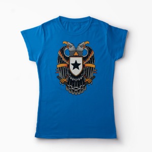 Tricou Vultur Stea - Femei-Albastru Regal